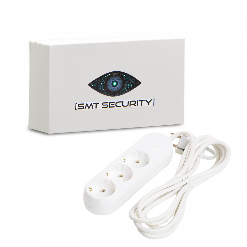 Microfon Profesional, cu Cartela GSM (NanoSIm), Integrat in Prelungitor Clasic 220V Triplu - Activare Vocala [MI3]